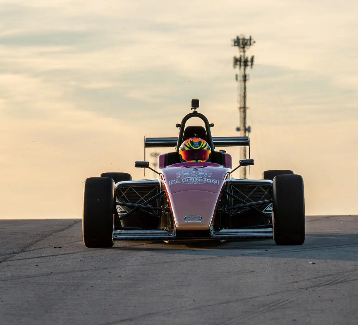 Formula car front view